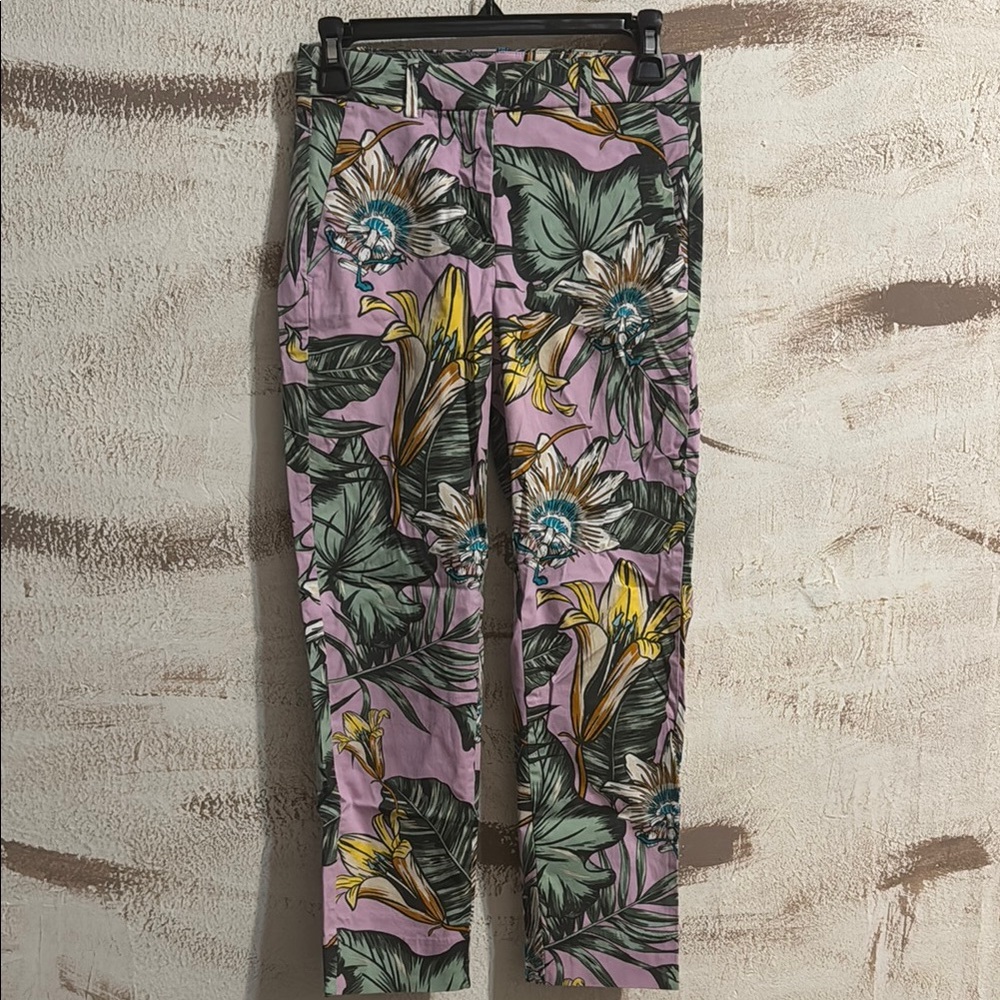 J. Crew Floral Print Fern Skimmer Pants